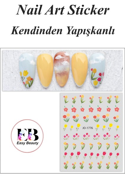 4 Adet Kendinden Yapışkanlı Tırnak Sticker, Nail Art, Tırnak Süsleme, Tırnak Dövmesi fırsatları