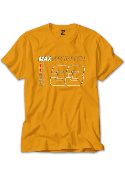 F1 33 Max Verstappen Sarı Tişört