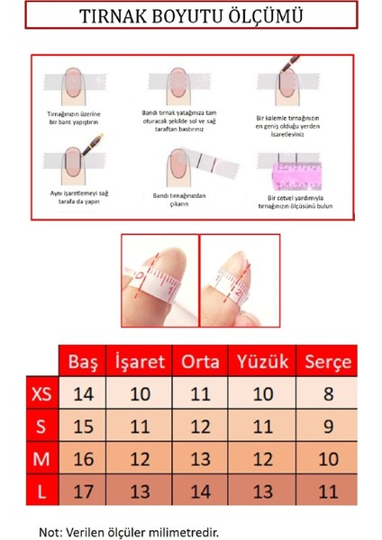 100 Adet SMALL beden BADEM KISA Takma Tırnak Seti Özel Kutuda ve Yapıştırıcı Hediyeli