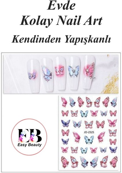 4 Adet Kendinden Yapışkanlı Tırnak Sticker, Nail Art, Tırnak Süsleme, Tırnak Dövmesi fiyatları