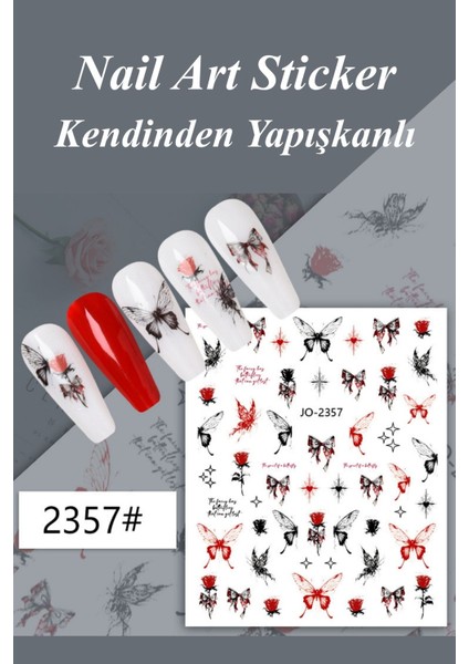 4 Adet Kendinden Yapışkanlı Tırnak Sticker, Nail Art, Tırnak Süsleme, Tırnak Dövmesi indirimleri