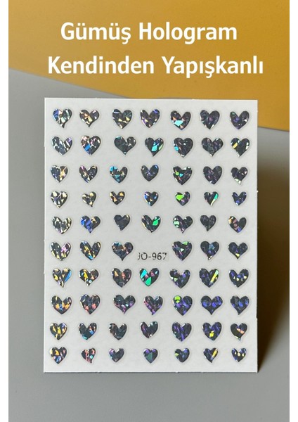 4 Adet Kendinden Yapışkanlı Tırnak Sticker, Nail Art, Tırnak Süsleme, Tırnak Dövmesi
