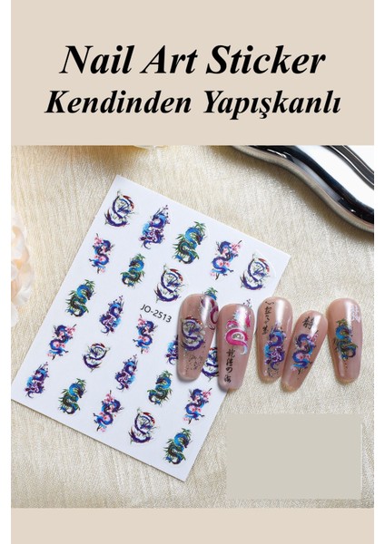 4 Adet Kendinden Yapışkanlı Tırnak Sticker, Nail Art, Tırnak Süsleme, Tırnak Dövmesi indirimleri