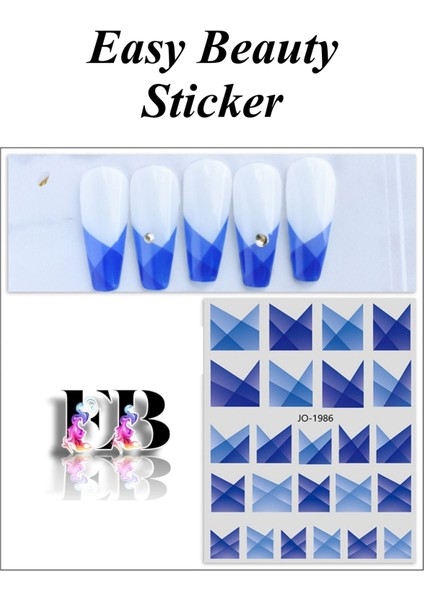 4 Adet Kendinden Yapışkanlı Tırnak Sticker, Nail Art, Tırnak Süsleme, Tırnak Dövmesi