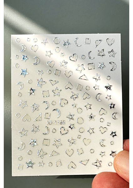 4 Adet Kendinden Yapışkanlı Tırnak Sticker, Nail Art, Tırnak Süsleme, Tırnak Dövmesi