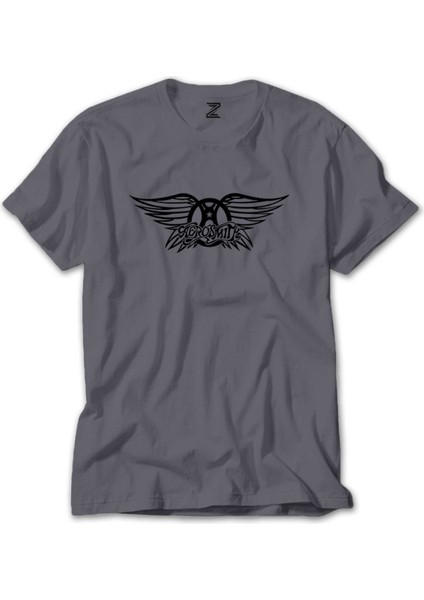 Aerosmith Gri Tişört