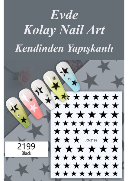 4 Adet Kendinden Yapışkanlı Tırnak Sticker, Nail Art, Tırnak Süsleme, Tırnak Dövmesi indirimleri