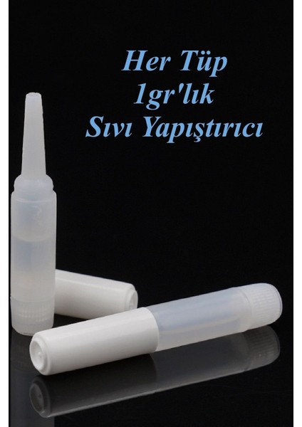 4 Adet 1gr Şeffaf Sıvı Takma Tırnak Yapıştırıcısı Ambalajsız Olarak Gönderilecektir