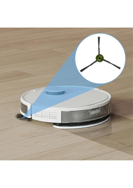 Ecovacs Deebot T8/t9/n8/x1 Omni/x1 TURBO/T10 OMNI/T10 TURBO/T20 Omni/t9+/n8+/n8 Pro/n8 Plus Için Yan Fırçalar (Yurt Dışından)