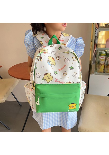 Karikatür Sevimli Çocuk Okul Çantası Anaokulu Erkek ve Kız Kontrast Renk Çanta Hafif Öğrenci Sırt Çantası (Yurt Dışından)