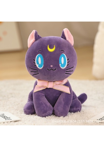 Karikatür Anime Sailor Moon Doll Kara Kedi Luna Kız Pençe Makinesi Bebeği (Yurt Dışından)