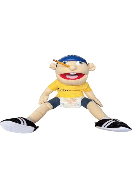 Yeni Komik Ağız Boy Jeff El Kuklası Peluş Oyuncak Interaktif Bebek Bebek Çocuk Erken Eğitim Bebek (Yurt Dışından)