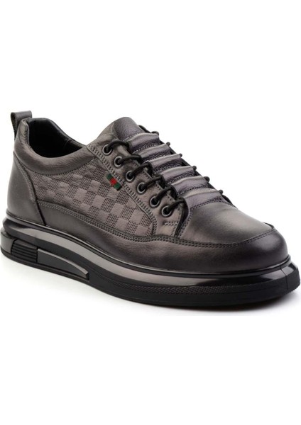 Gri Hakiki Deri Erkek Casual Ayakkabı E01398473403 modelleri