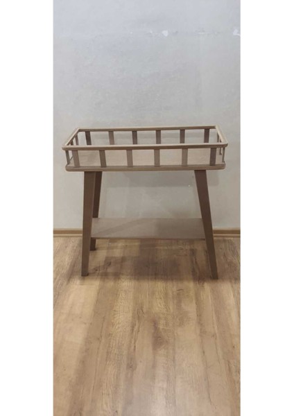 Doğal Ahşap Modern Çiçeklik Saksılık