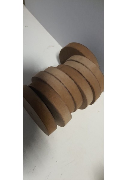 8 adet, 9 cm Çapında, Merkez Noktası İşaretli 18 mm Mdf Disk
