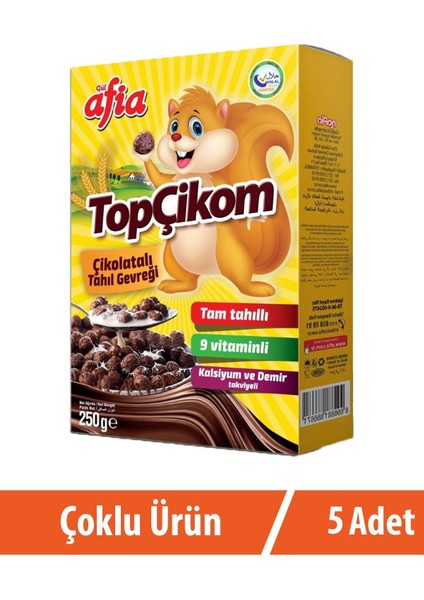 Topçikom Çiko Tahıl Gevreği 5X250 gr