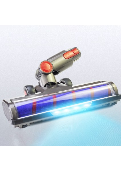 Dyson V8 V7 V10 V11 Elektrikli Süpürgeler Için Motorlu Zemin Fırça Kafası Yumuşak Rulo Fırça ile LED Far Aksesuarları (Yurt Dışından)