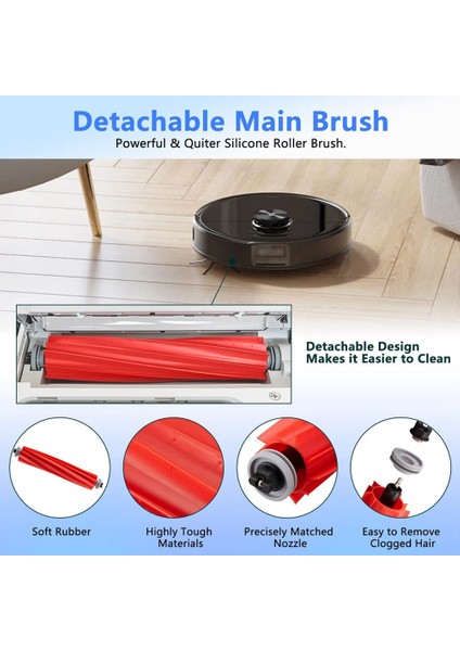 Roborock S7 S7 Artı S7 Maxv S7 Maxv S7 Maxv Ultra Elektrikli Süpürge Yedek Parçalar Fırça Filtre Mops (Yurt Dışından)