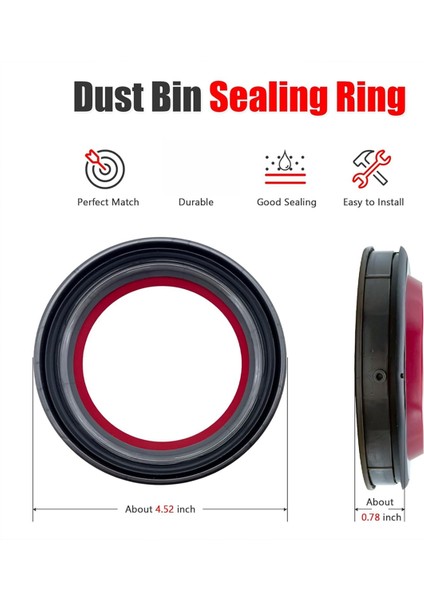 Dyson V10 SV12 Vakumlu Toz Haznesi Üst Sabit Sızdırmazlık Halkası Toz Kabı Yedek Parçaları Hazne/toz Haznesi Contası Aksesuarları (Yurt Dışından) indirimleri