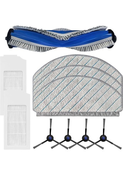 Ecovacs Deebot N20/N20 PLUS/N20 Pro Plus Robot Süpürge Yedek Parçaları Ana Yan Fırça Hepa Filtre Paspas Bezi (Yurt Dışından)