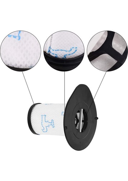 Rowenta Air Force All-In-One 460 Air Force Flex 560 Elektrikli Süpürge Aksesuarları Için 2 Adet Yedek Filtre (Yurt Dışından)