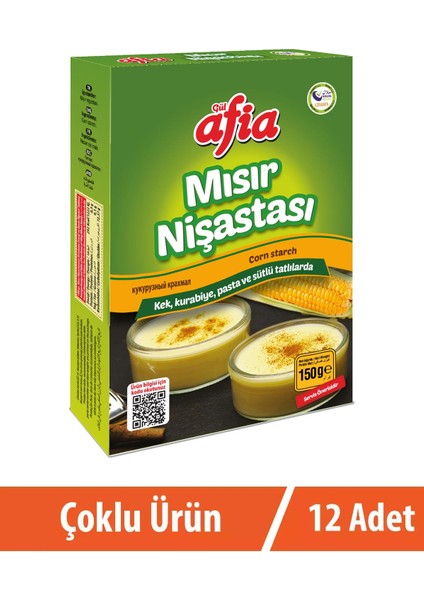 Mısır Nişastası 12 x 150 gr fiyatları