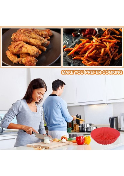 Air Fryer Silikon Tencere, Air Fryer Kaplamaları, Air Fryer Aksesuarları, Air Fryer Parchment Kağıdı, Kızarmış Tavuk Kırmızı (Yurt Dışından) modelleri