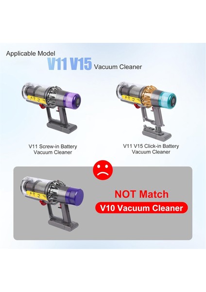 Dyson V11 V15 SV14 SV15 SV22 Elektrikli Süpürge Toz Haznesi Için Hepa Filtreli Yükseltilmiş Hazne Değişimi (Yurt Dışından)