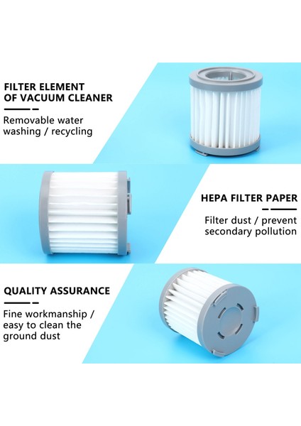 7 Adet Hepa Filtre Jımmy JV51/53 El Akülü Elektrikli Süpürge Hepa Filtre Gri Yedek Filtre (Yurt Dışından)