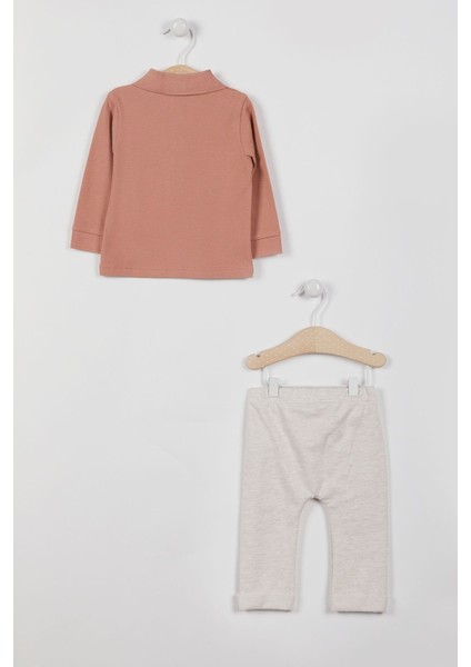 Lisanslı Pembe Kız Bebek Uzun Kol SweaT-shirt Takım modelleri