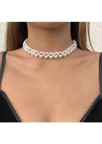 Cam Inci Tasarım Trend Choker Tasma Kolye