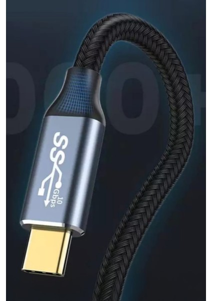 C4 Type-C To Type-C 5A/100W/10GBPS Şarj Data ve 4K Görüntü Aktarım Kablosu -2mt