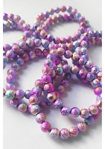 2 Adet Pembe Geçişli Renkli Sim Boncuklu Bileklik - Esnek Misinalı Bileklik modelleri