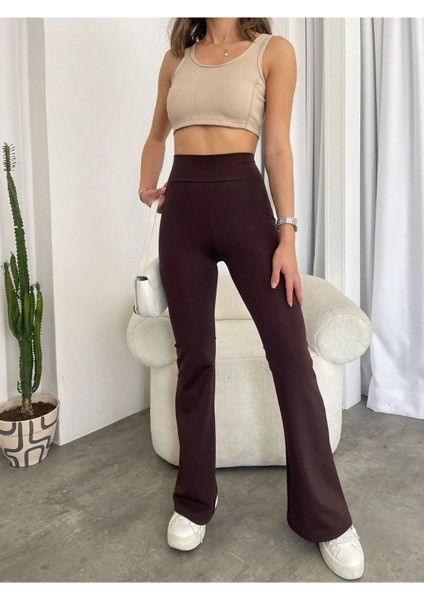 Modal Kumas Sardonlu Ispanyol Paca Tayt