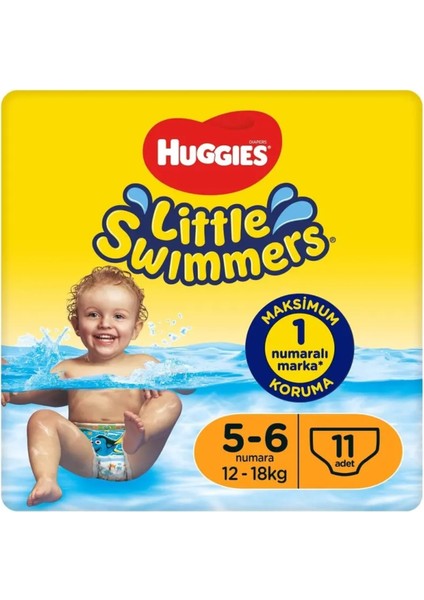 Little Swımmers Mayo Bebek Bezi Beden:5-6 (12-18kg) 33 Adet (3 Paket*11)