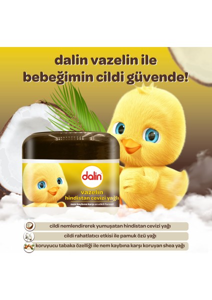 Vazelin 100ML Hindistan Cevizi Yağlı (5 Li Set) modelleri