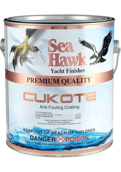 Cukote Biocide Plus Yumuşak Zehirli Boya 950 ml Mavi