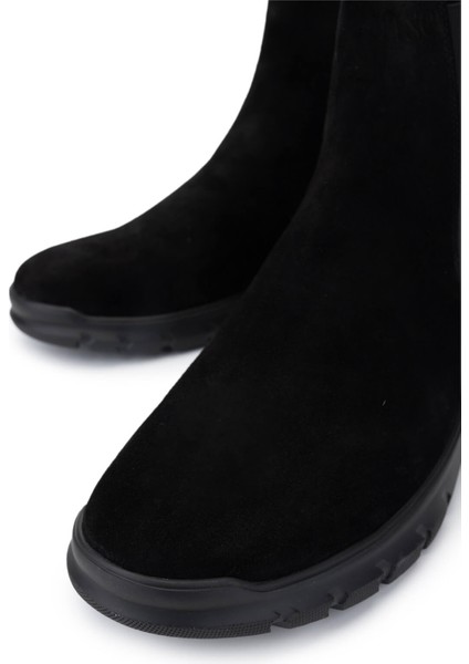 Erkek Siyah Süet Casual Bot 698 1084-13 Erk Bot SK24-25 Sıyah Suet modelleri