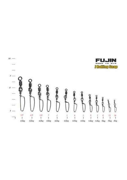 J Rolling Snap Bilyalı Kilitli Klips Black Nickel 8 No