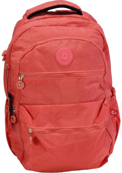 Orijinal Krinkıl Kumaş Su Geçirmez Pembe Sırt Çantası