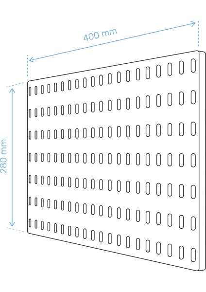 Smilesepet Çok Amaçlı Organizatör Pano Dübelli 40 cm X28 cm Siyah fırsatları