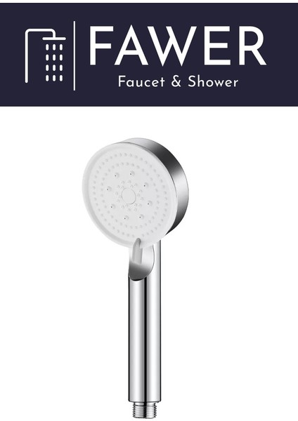 FAWER Faucet & Shower 5 Fonksiyonlu Krom Yüksek Basınçlı Ayarlanabilir Duş Başlığı El Duşu