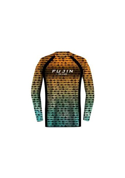 Performance T-Shirt Aqua Orange Fish Large
