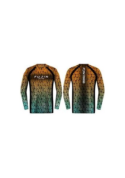 Performance T-Shirt Aqua Orange Fish Large