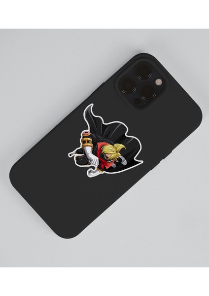 Vinsmoke Sanji - One Piece 2'li Sticker Etiket Seti Anime Çıkartmaları - Karabacak Sanji