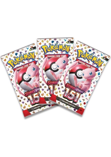 Pokemon 151 Scarlet&vıolet Oyun Kartı 4 Paket fırsatları