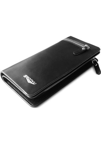 Sade ve Şık Yumuşak Kenarlı Erkek Uzun Cüzdan (Yurt Dışından)