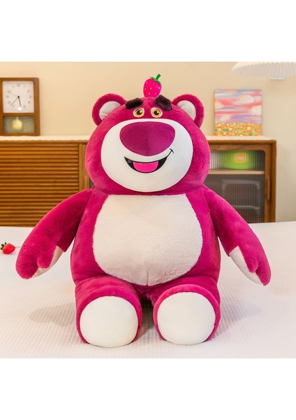 Çilek Ayı Hayvan Bebek Peluş Oyuncak Bebek Bez Bebek Çocuk Kız Kız Sevimli Çilek Ayı 60 cm (Yurt Dışından)