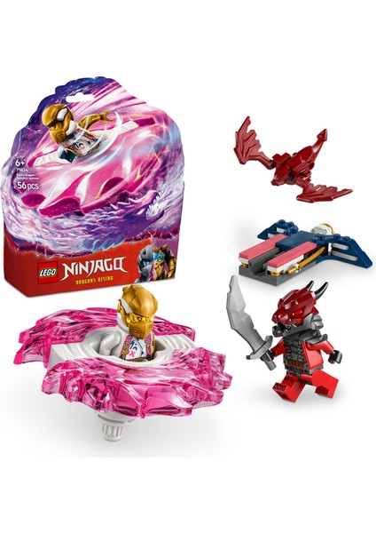 ® NINJAGO® Sora’nın Ejderha Spinjitzu Topacı 71824 - 6 Yaş & Üzeri Çocuklar için Yaratıcı Oyuncak Yapım Seti (56 Parça)