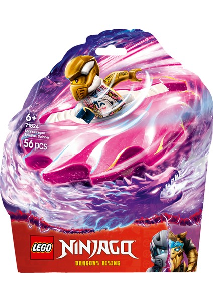 ® NINJAGO® Sora’nın Ejderha Spinjitzu Topacı 71824 - 6 Yaş & Üzeri Çocuklar için Yaratıcı Oyuncak Yapım Seti (56 Parça)
